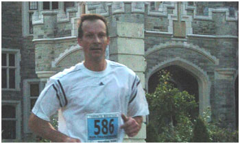 Rob Deutschmann competed in the Toronto Marathon